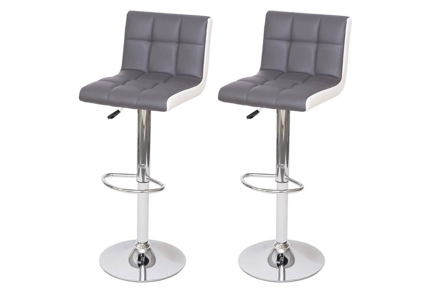 MCW Barhocker MCW-G87 (Set, 2er), 2er-Set, höhenverstellbar, Um 360° drehbar, Inklusive Fußablage von MCW