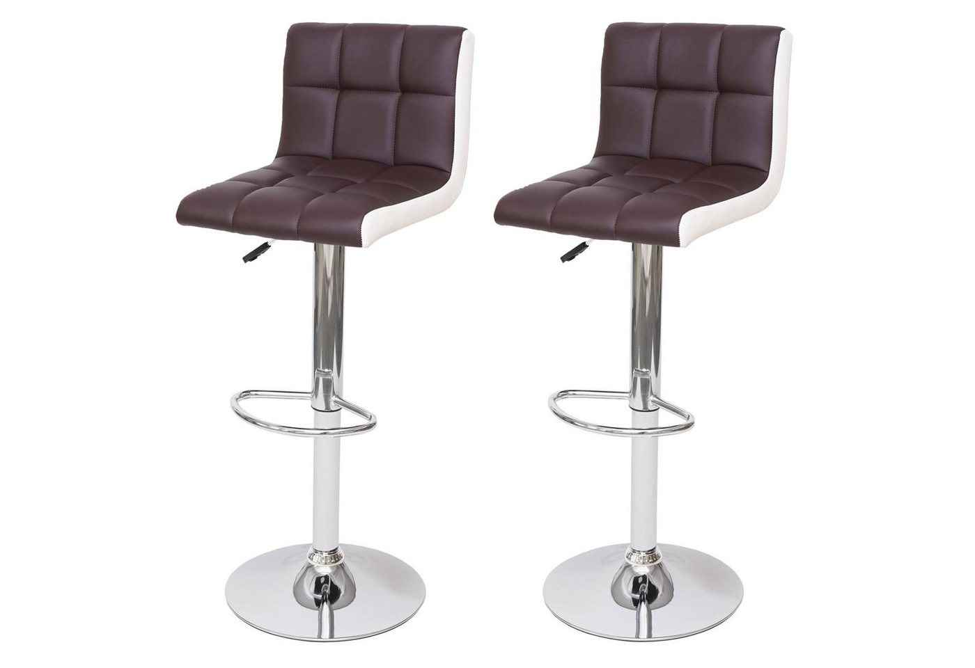 MCW Barhocker MCW-G87 (Set, 2er), 2er-Set, höhenverstellbar, Um 360° drehbar, Inklusive Fußablage von MCW