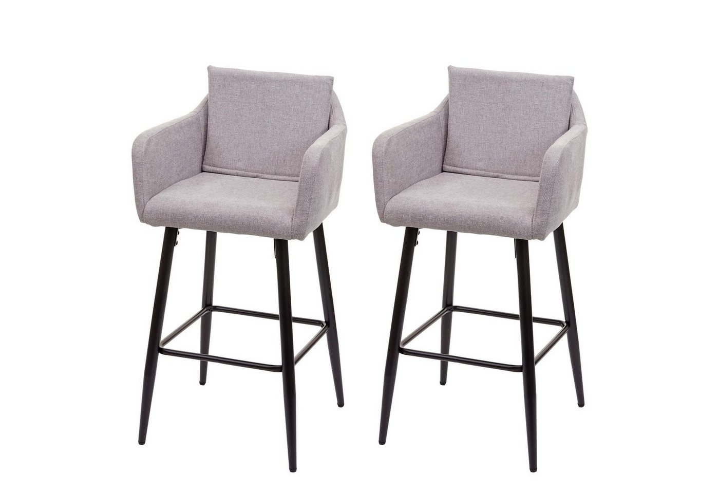 MCW Barhocker MCW-H93-2 (Set, 2 St., 2er), 2er-Set, Mit Reißverschluss, Bequeme Sitzpolsterung, Mit Bodenschonern von MCW