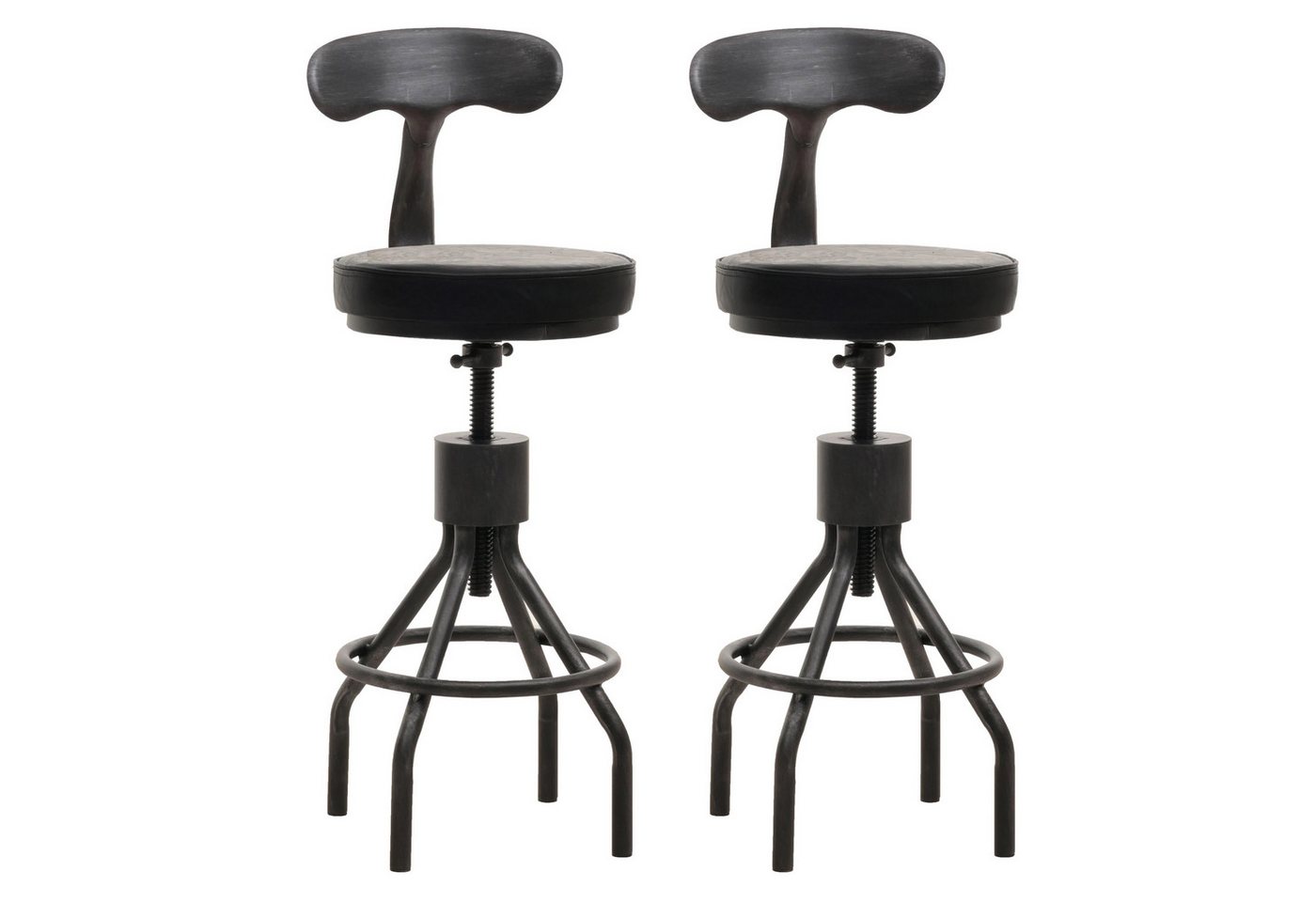 MCW Barhocker MCW-N22 (Set, 2er), Inklusive Fußablage und Fußbodenschoner von MCW