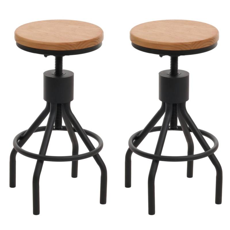 MCW Barhocker N17 2er-Set Natur von MCW