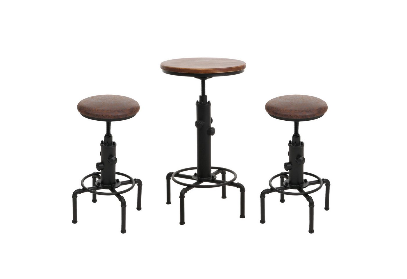 MCW Bartisch MCW-N23-Tisch-SetKL (Set, 3er), Industriedesign von MCW