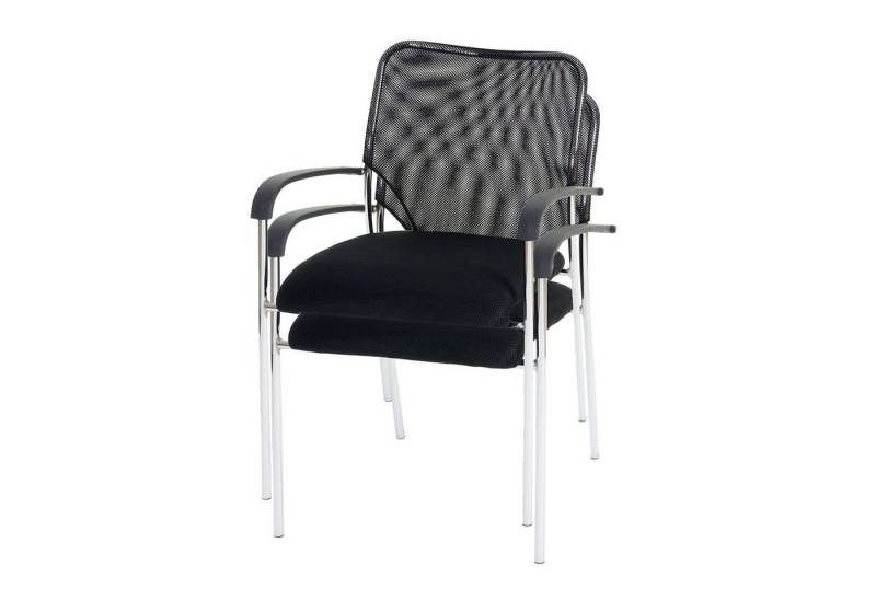 MCW Besucherstuhl Tucson (Set), Atmungsaktive Netzstruktur, Fußbodenschoner aus Kunststoff, Stapelbar von MCW