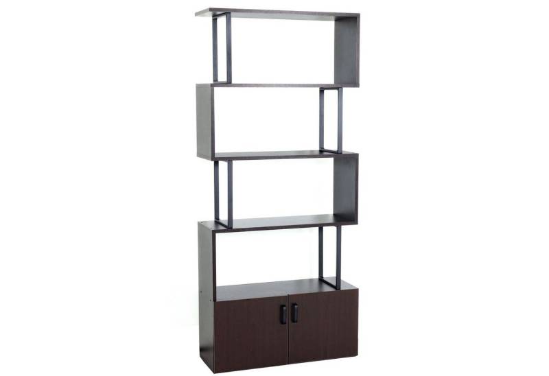 MCW Bücherregal MCW-A27B, Oberfläche und Innenflächen mit 3D-Struktur, Inklusive Bodenschoner von MCW