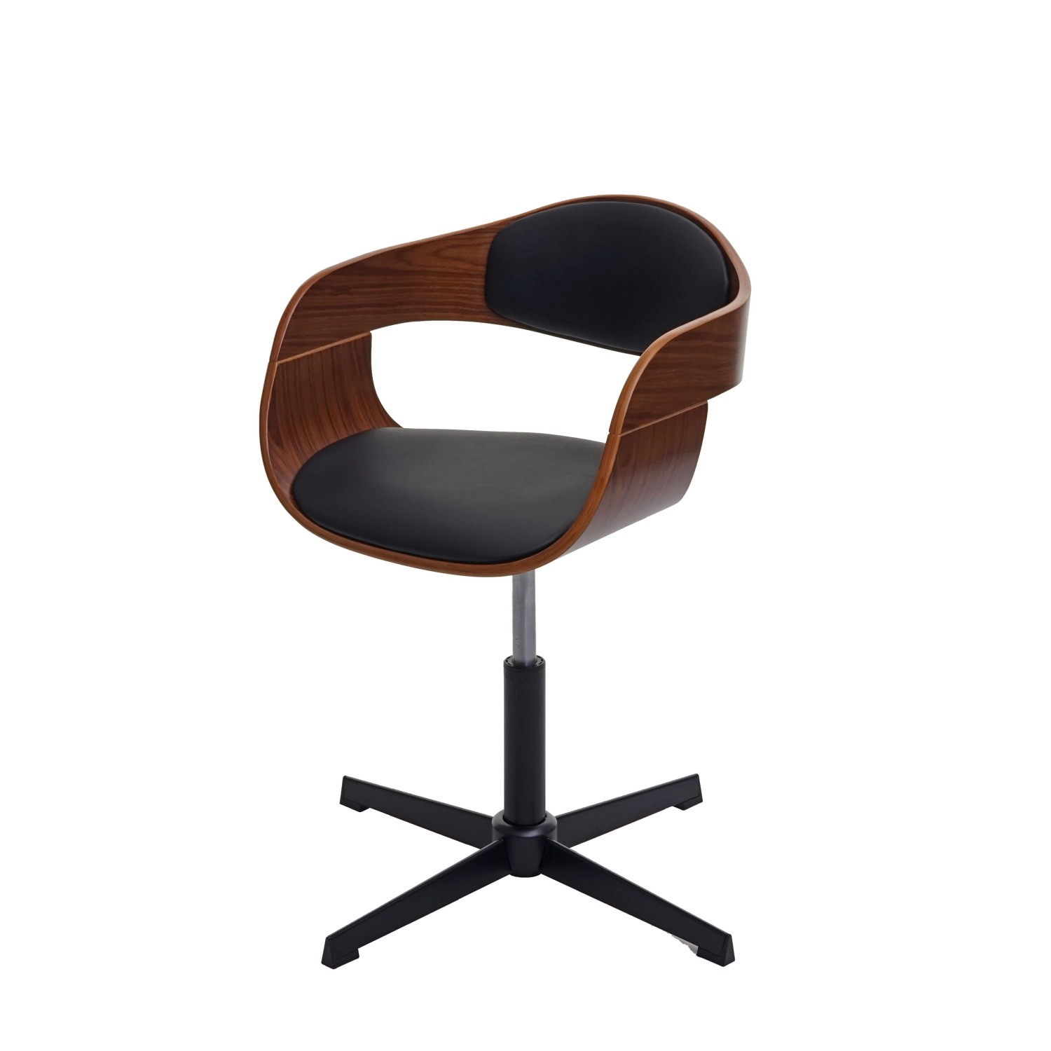 MCW Bürostuhl H46 Walnuss-Optik Kunstleder Schwarz MCW Bürostuhl H46 Walnuss-Optik Kunstleder Schwarz von MCW