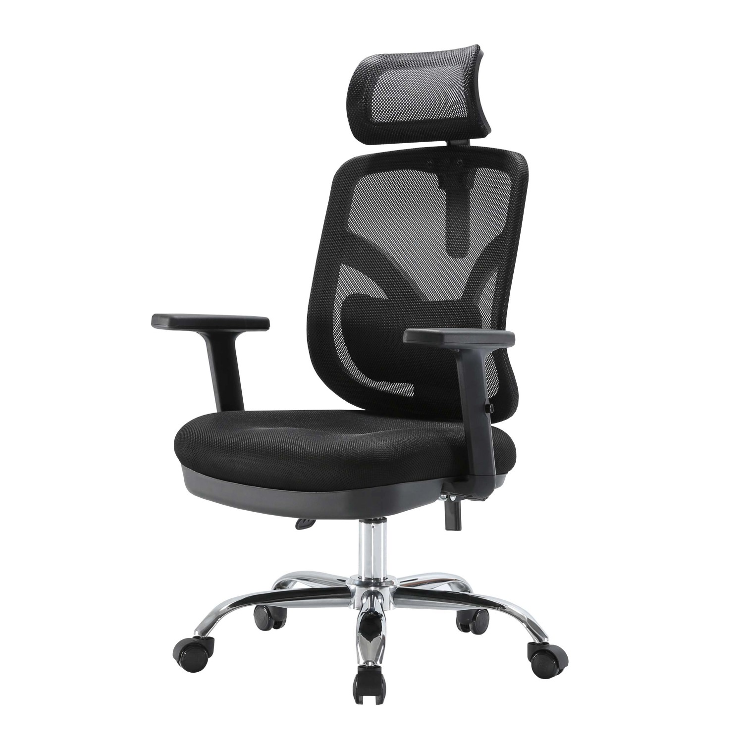 MCW Bürostuhl J92 Schreibtischstuhl Ergonomisch Verstellbare Lordosenstütze Und Armlehne Schwarz von MCW