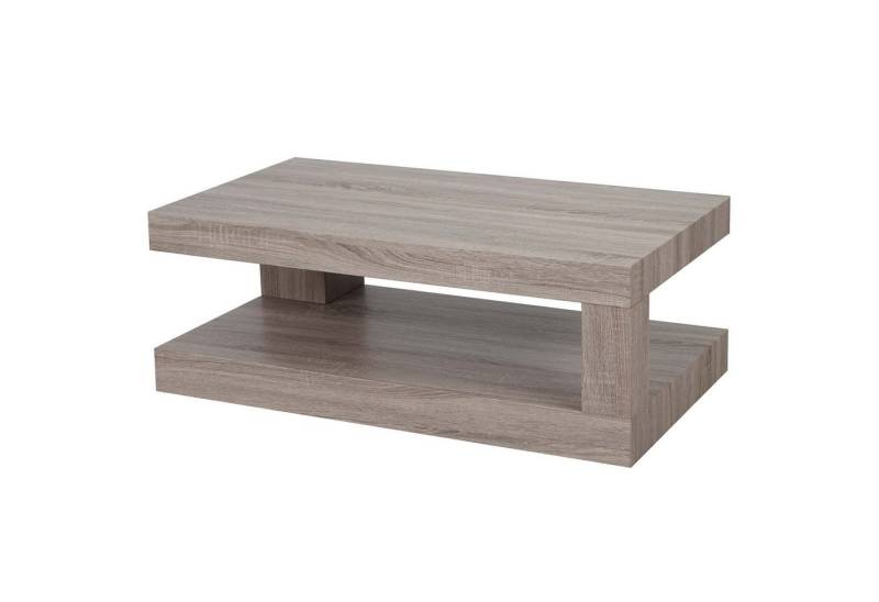 MCW Couchtisch MCW-A32, Oberfläche mit 3D-Struktur, Bodenschoner aus rutschfestem Kunststoff von MCW