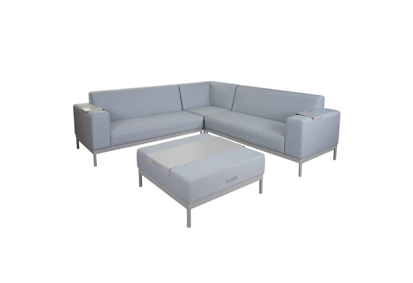 MCW Ecksofa MCW-C47-S, Schmutzabweisend, Quick Dry Foam, Ottomane aufklappbar von MCW