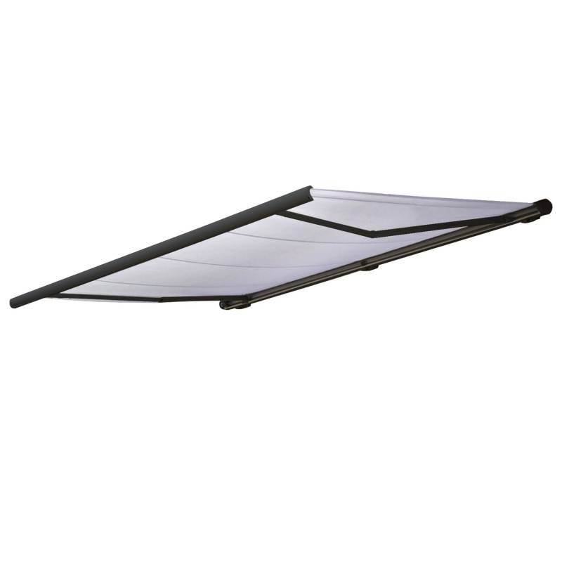 MCW Elektrische Kassettenmarkise H27 6x3m Acryl Creme Rahmen Anthrazit von MCW