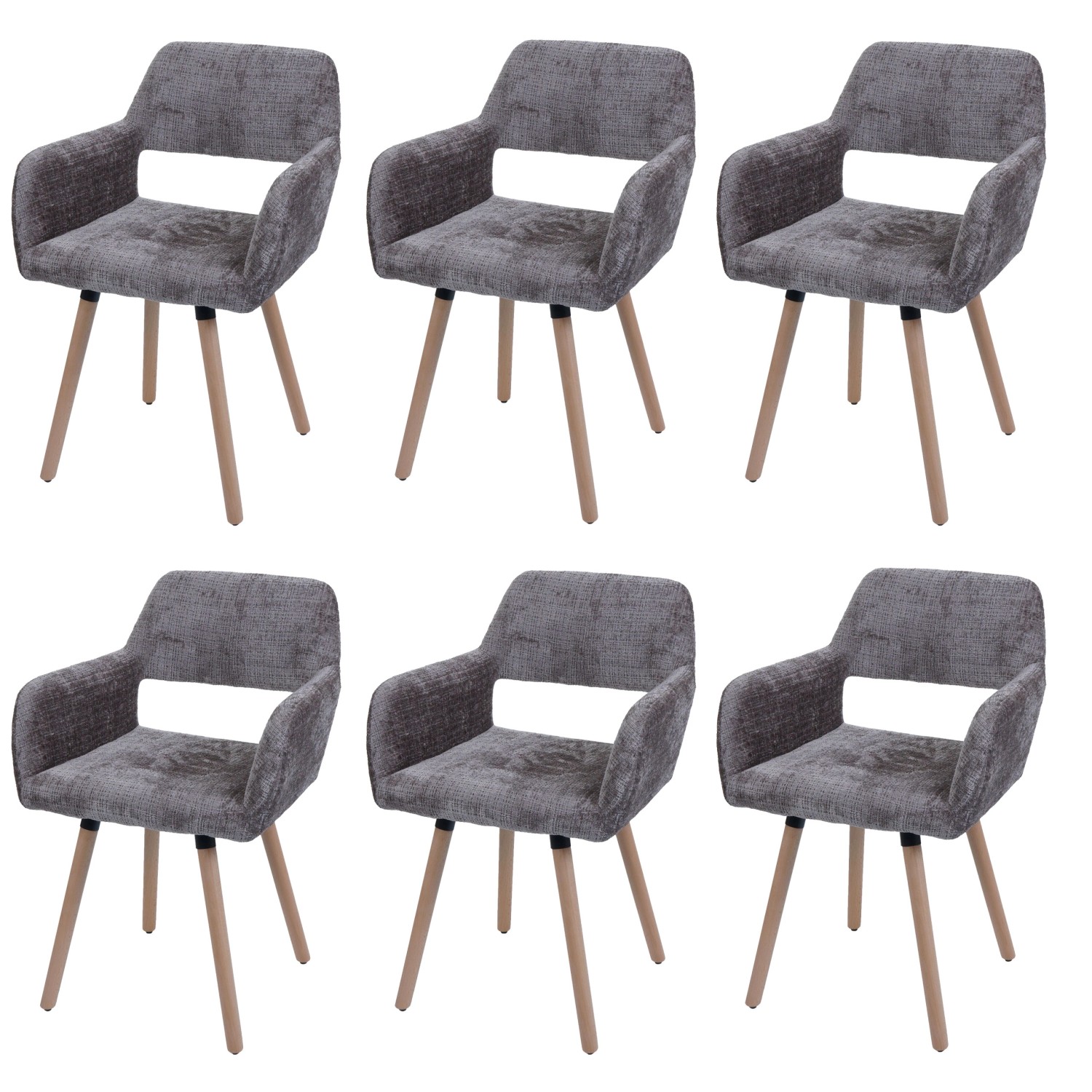 MCW Esszimmerstuhl A50 II 6er-Set Braun Stoff/Textil Chenille 465g/m² MCW Esszimmerstuhl A50 II 6er-Set Braun Stoff/Textil Chenille 465g/m² von MCW