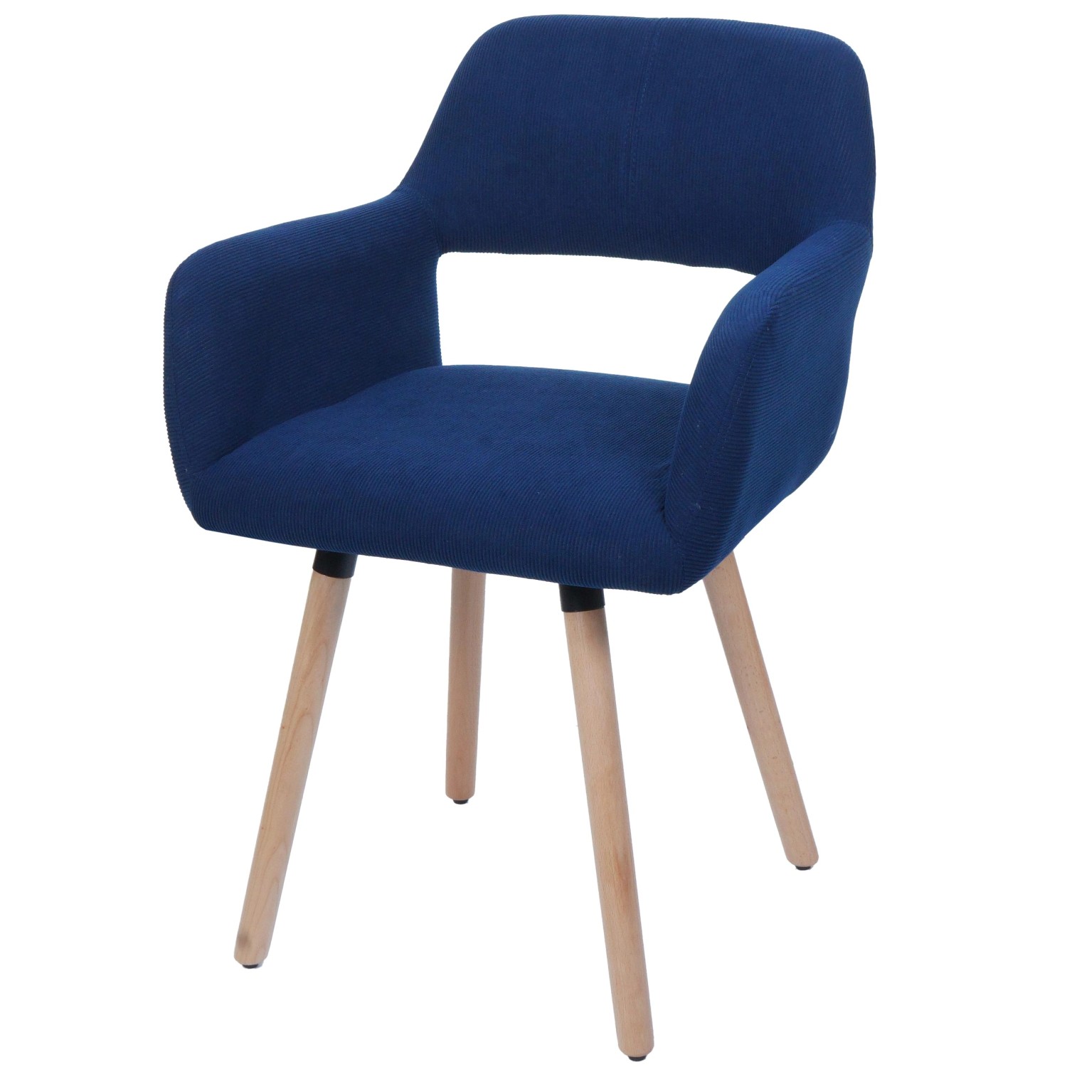 MCW Esszimmerstuhl A50 II Blau Stoff/Textil Cord 400g/m² von MCW