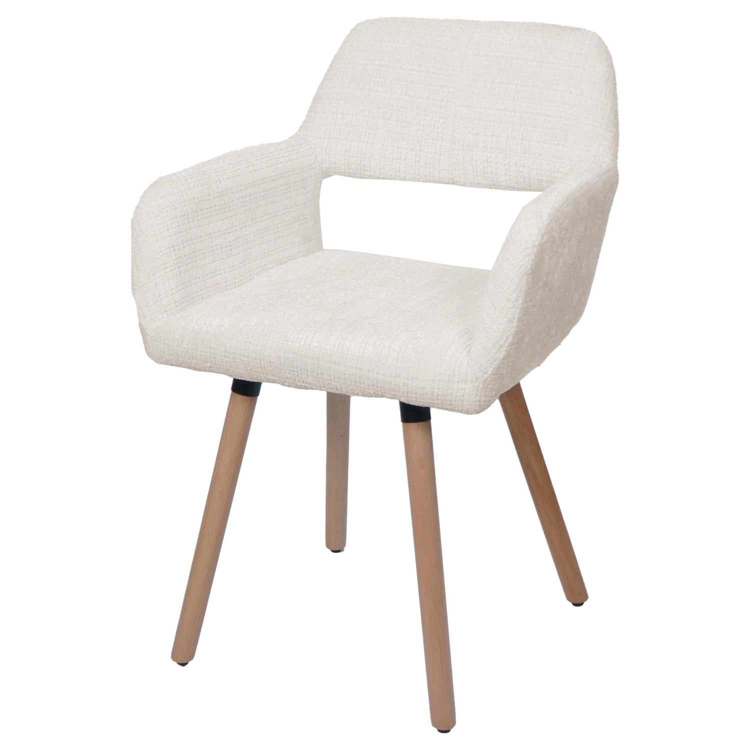 MCW Esszimmerstuhl A50 II Creme Stoff/Textil Chenille 465g/m² von MCW