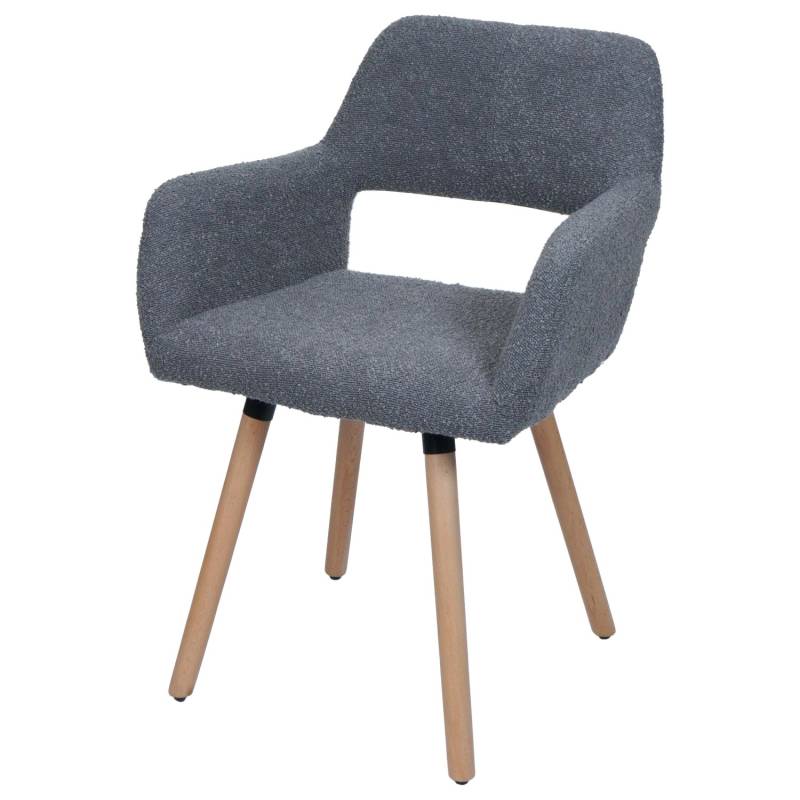 MCW Esszimmerstuhl A50 II Dunkelgrau Stoff/Textil Boucle 450g/m² von MCW