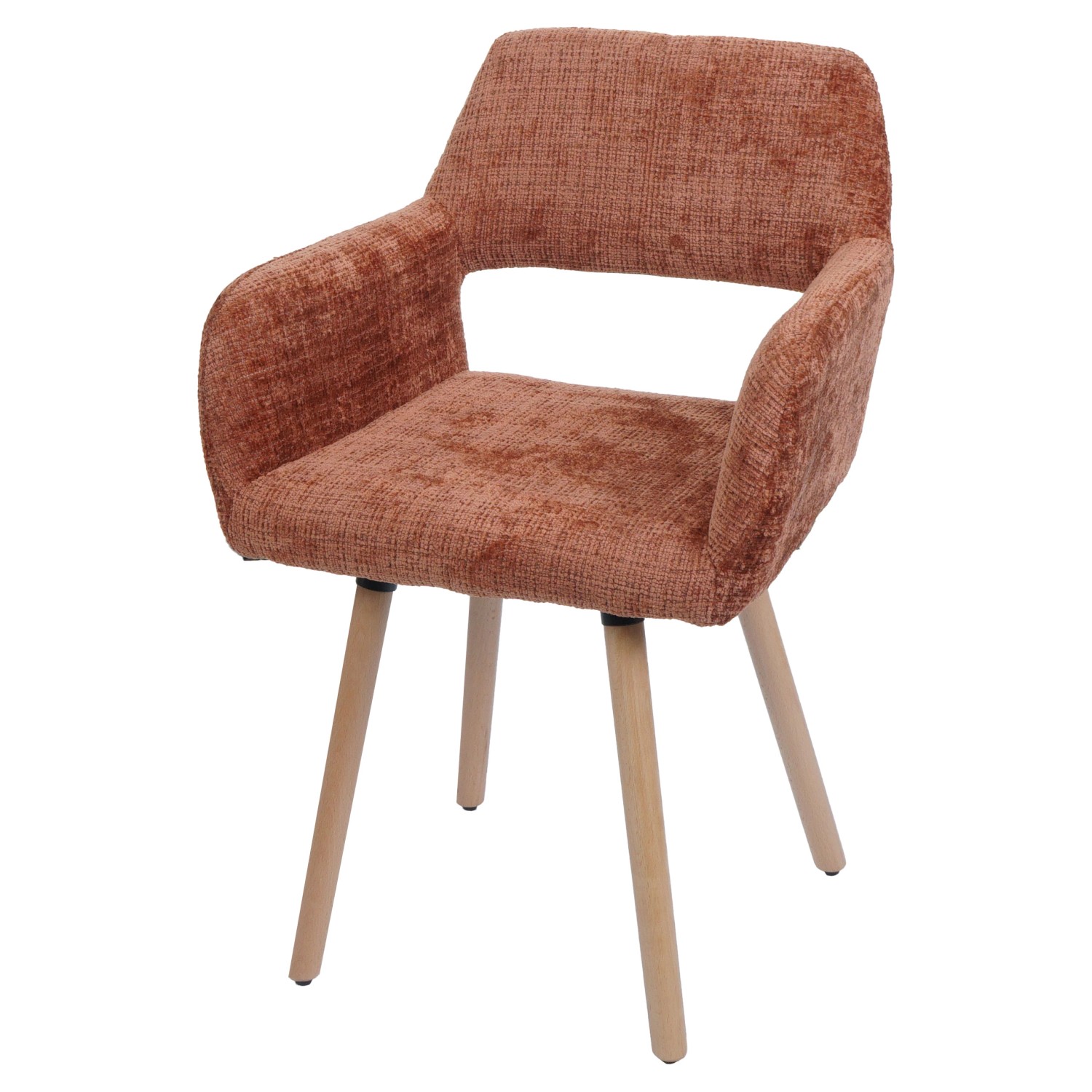 MCW Esszimmerstuhl A50 II Terrakotta Stoff/Textil Chenille 465g/m² von MCW