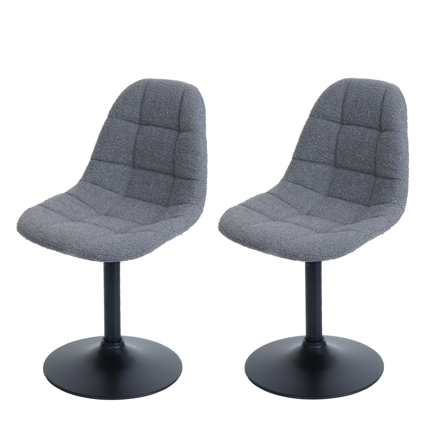 MCW Esszimmerstuhl A60 2er-Set Dunkelgrau Stoff/Textil Boucle 450g/m² MCW Esszimmerstuhl A60 2er-Set Dunkelgrau Stoff/Textil Boucle 450g/m² von MCW