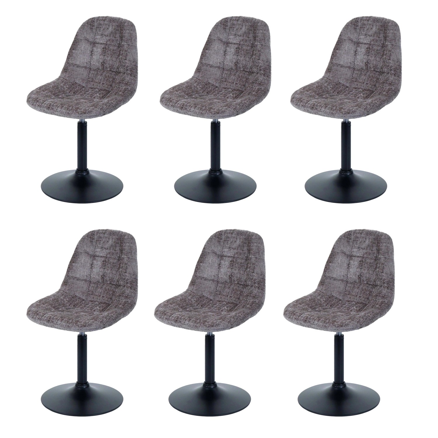 MCW Esszimmerstuhl A60 6er-Set Stoff/Textil Chenille 465g/m² Braun MCW Esszimmerstuhl A60 6er-Set Stoff/Textil Chenille 465g/m² Braun von MCW