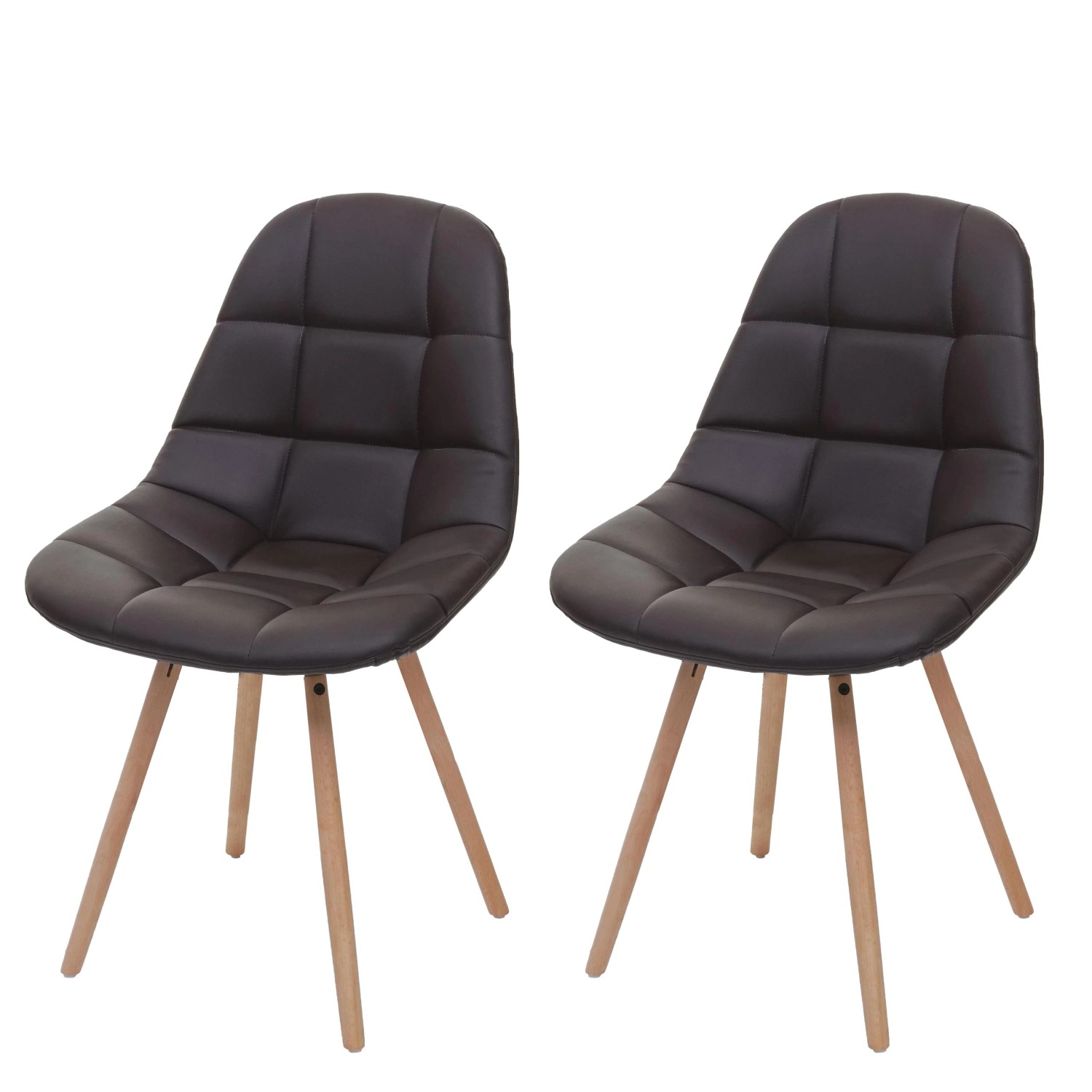 MCW Esszimmerstuhl A60 I 2er-Set Kunstleder Braun MCW Esszimmerstuhl A60 I 2er-Set Kunstleder Braun von MCW