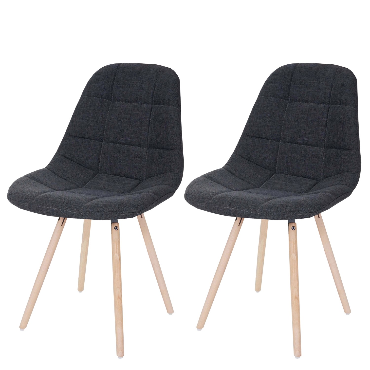 MCW Esszimmerstuhl A60 I 2er-Set Stoff/Textil Dunkelgrau MCW Esszimmerstuhl A60 I 2er-Set Stoff/Textil Dunkelgrau von MCW