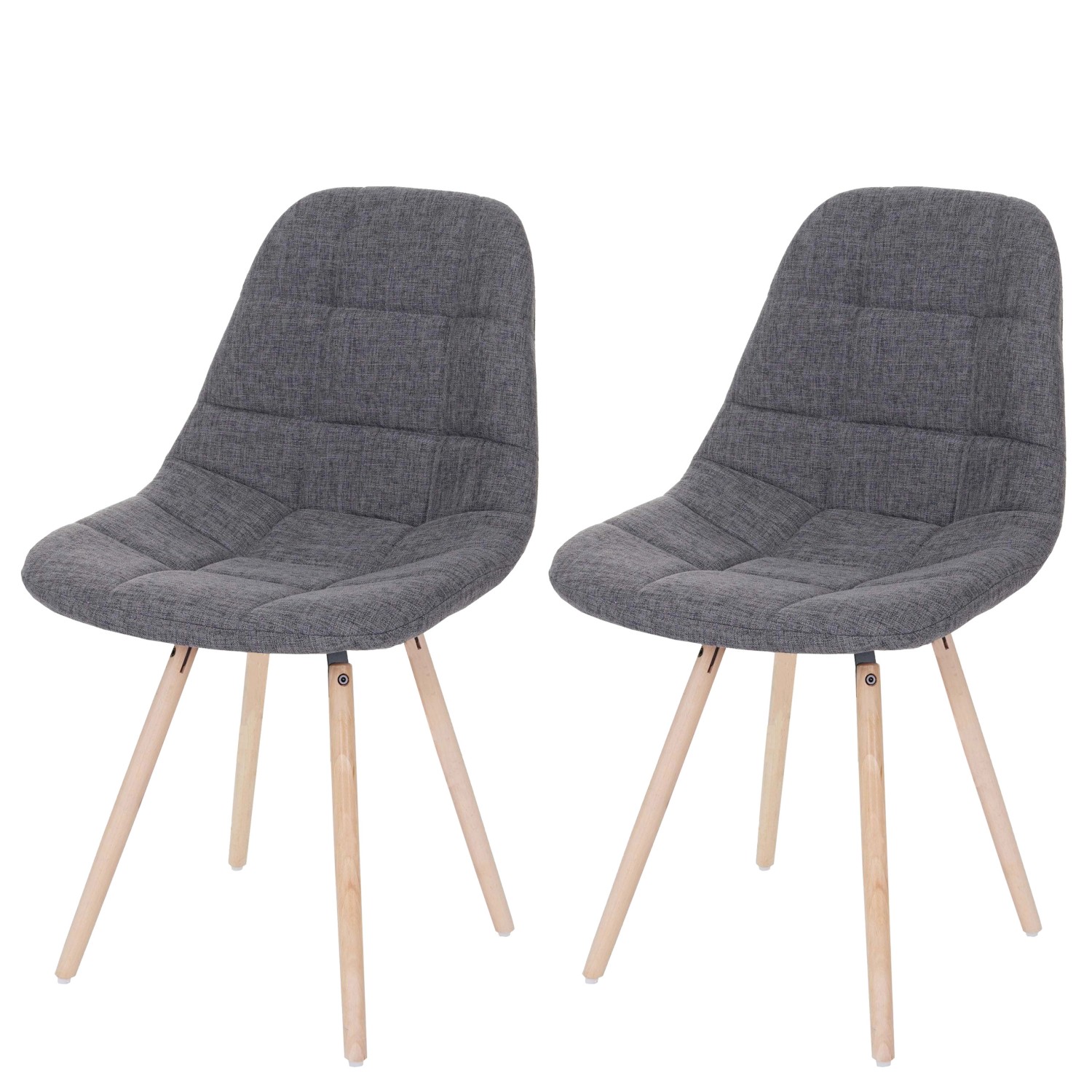 MCW Esszimmerstuhl A60 I 2er-Set Stoff/Textil Grau MCW Esszimmerstuhl A60 I 2er-Set Stoff/Textil Grau von MCW