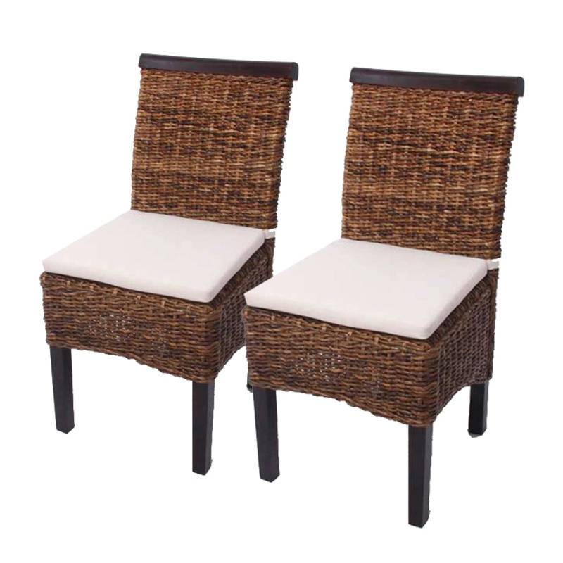 MCW Esszimmerstuhl Acireale 2er-Set Dunkel mit Kissen von MCW