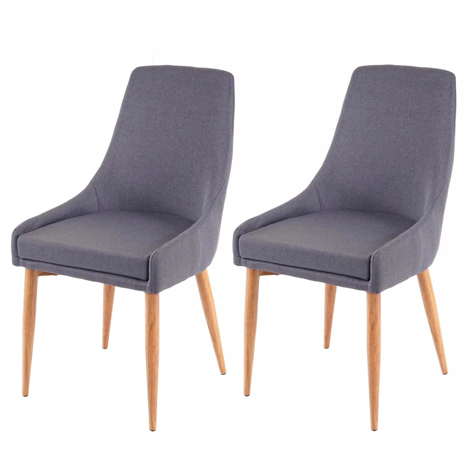 MCW Esszimmerstuhl B44 II 2er-Set Stoff/Textil Dunkelgrau MCW Esszimmerstuhl B44 II 2er-Set Stoff/Textil Dunkelgrau von MCW