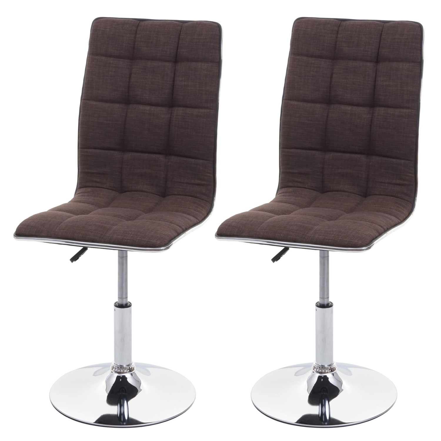 MCW Esszimmerstuhl C41 2er-Set Braun Stoff/Textil MCW Esszimmerstuhl C41 2er-Set Braun Stoff/Textil von MCW