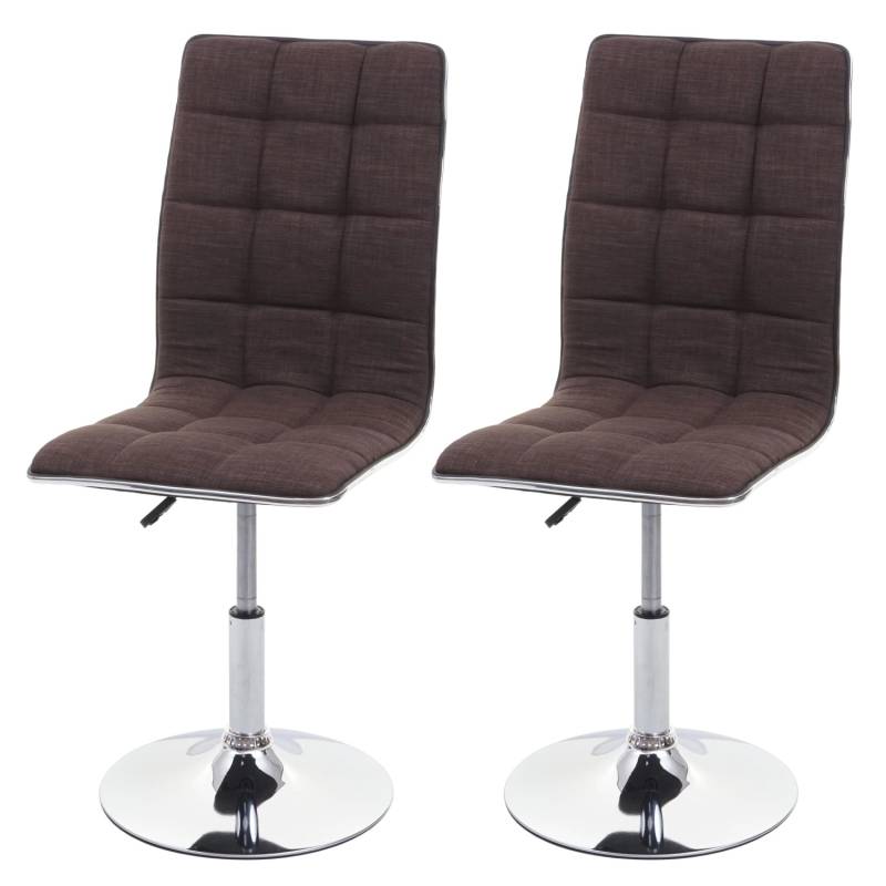 MCW Esszimmerstuhl C41 2er-Set Braun Stoff/Textil von MCW