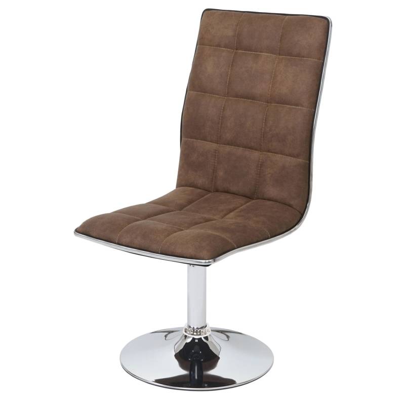 MCW Esszimmerstuhl C41 2er-Set Vintage Braun Stoff/Textil von MCW