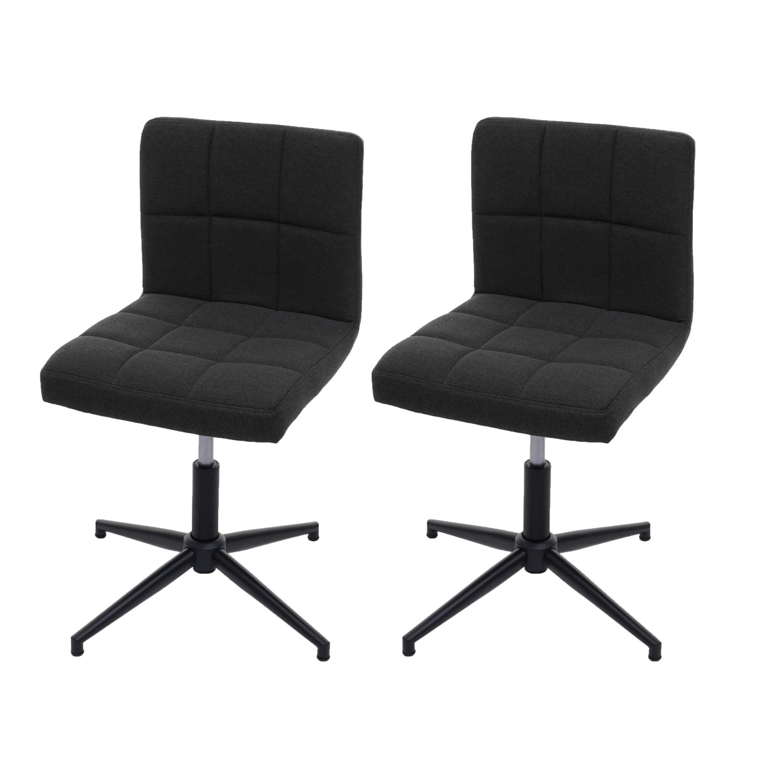 MCW Esszimmerstuhl Cadiz II 2er-Set Stoff/Textil Dunkelgrau Fuß Schwarz MCW Esszimmerstuhl Cadiz II 2er-Set Stoff/Textil Dunkelgrau Fuß Schwarz von MCW