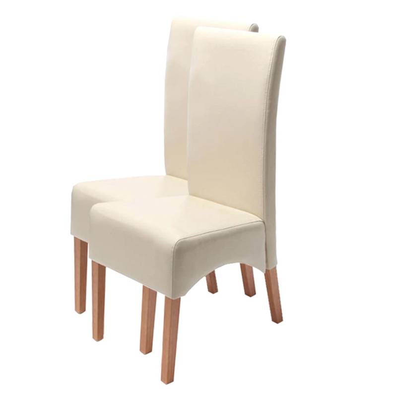MCW Esszimmerstuhl Crotone 2er-Set Creme Helle Beine von MCW