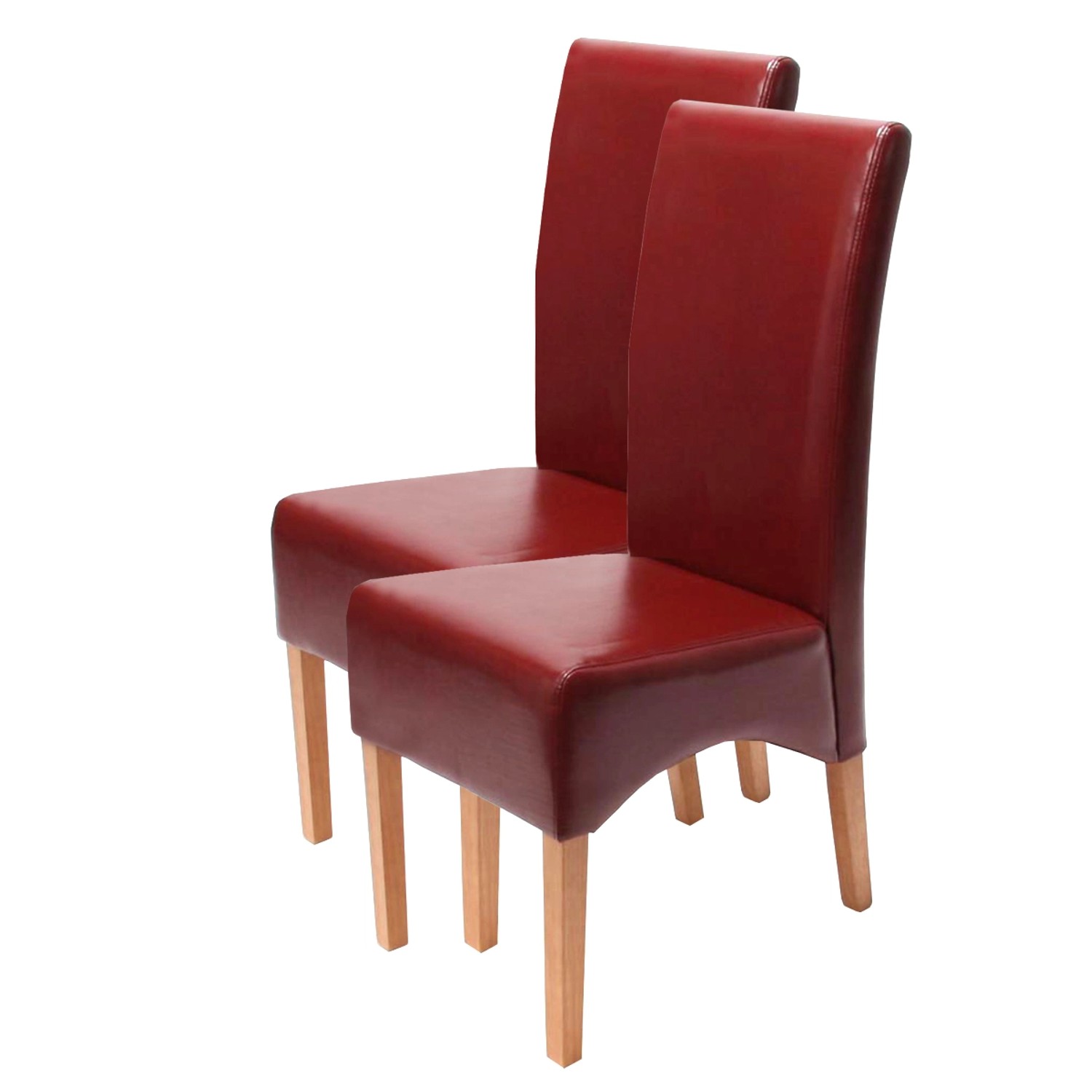MCW Esszimmerstuhl Crotone 2er-Set Rot Helle Beine MCW Esszimmerstuhl Crotone 2er-Set Rot Helle Beine von MCW