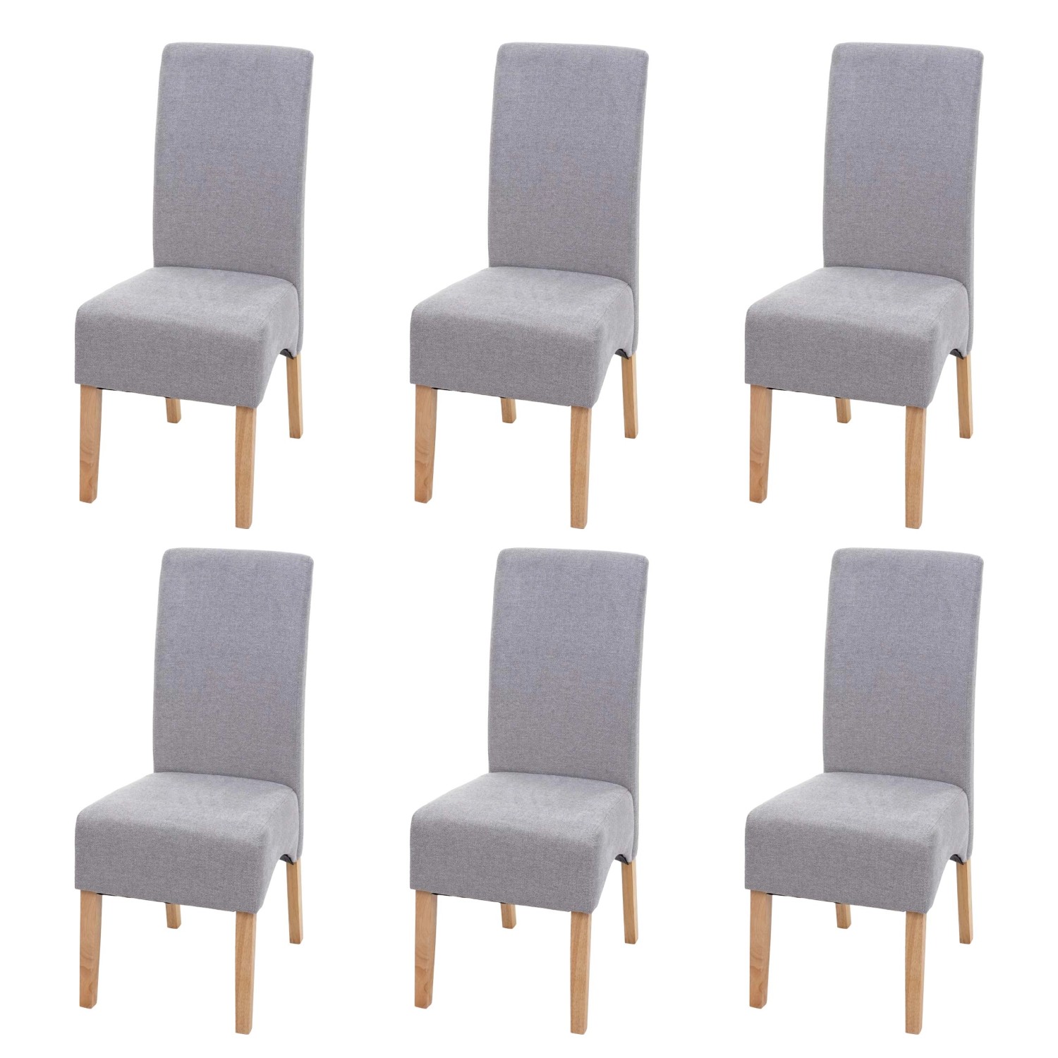 MCW Esszimmerstuhl Crotone 6er-Set Hellgrau Helle Beine MCW Esszimmerstuhl Crotone 6er-Set Hellgrau Helle Beine von MCW