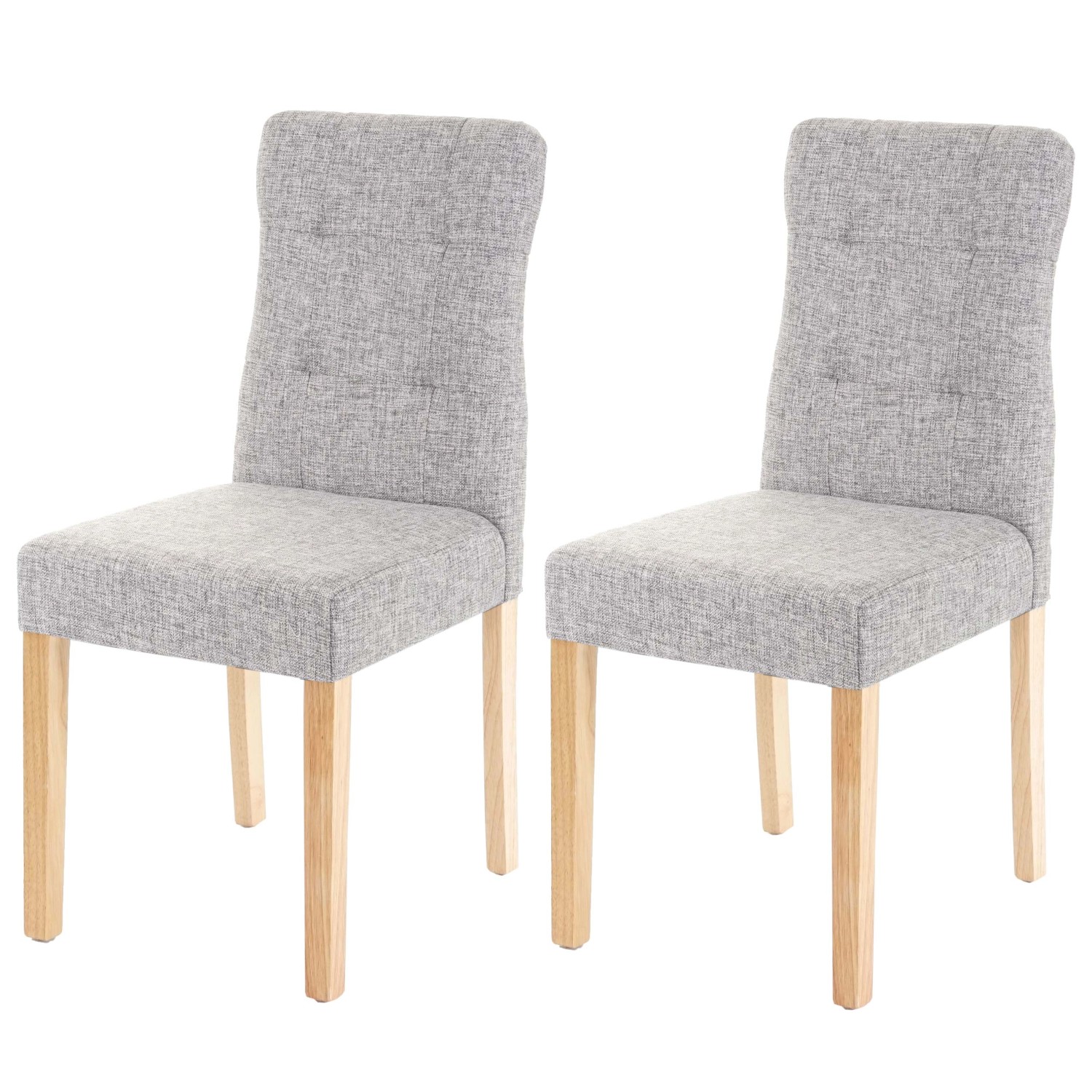 MCW Esszimmerstuhl E58 2er-Set Stoff/Textil Grau Helle Beine MCW Esszimmerstuhl E58 2er-Set Stoff/Textil Grau Helle Beine von MCW