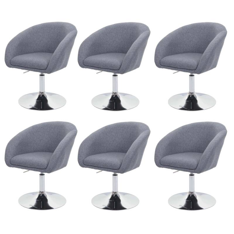MCW Esszimmerstuhl F19 6er-Set Stoff/Textil Dunkelgrau von MCW