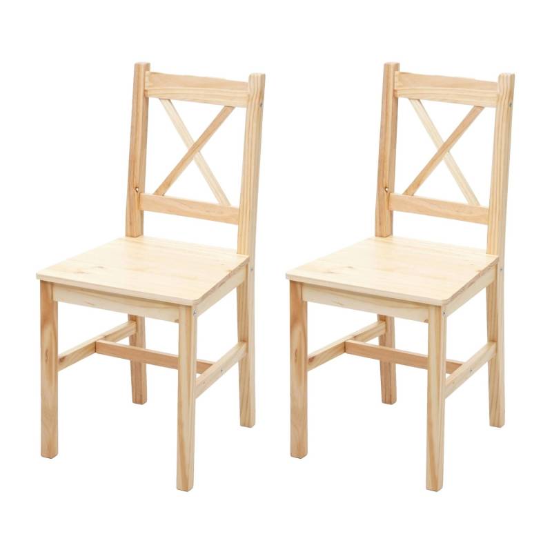 MCW Esszimmerstuhl F77 2er-Set Kiefer Lasiert von MCW