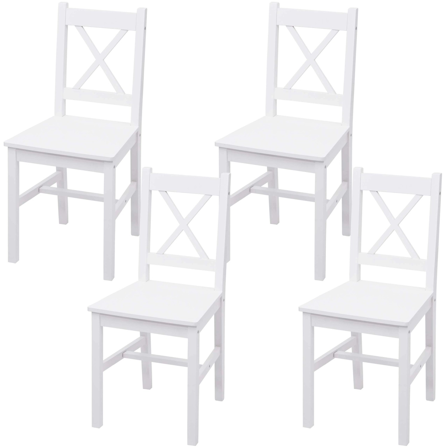 MCW Esszimmerstuhl F77 4er-Set Weiß von MCW