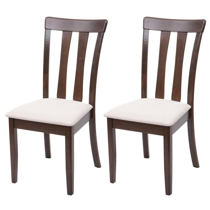 MCW Esszimmerstuhl G46 2er-Set Dunkles Gestell Beige von MCW
