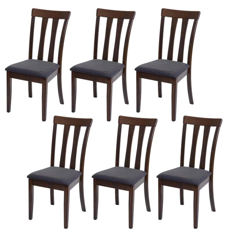 MCW Esszimmerstuhl G46 6er-Set Dunkles Gestell Dunkelgrau von MCW