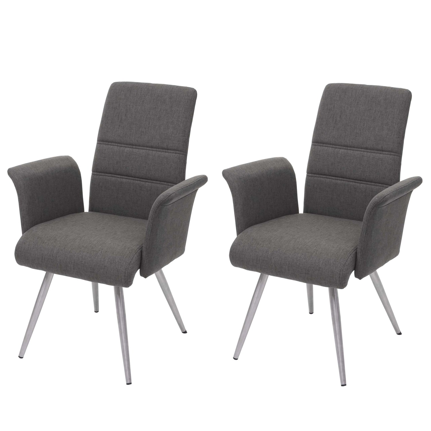 MCW Esszimmerstuhl G55 2er-Set Grau-Braun mit Armlehne MCW Esszimmerstuhl G55 2er-Set Grau-Braun mit Armlehne von MCW