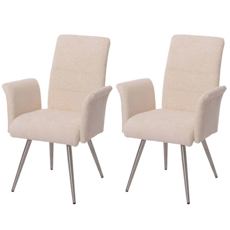 MCW Esszimmerstuhl G55 2er-Set mit Armlehne Creme von MCW