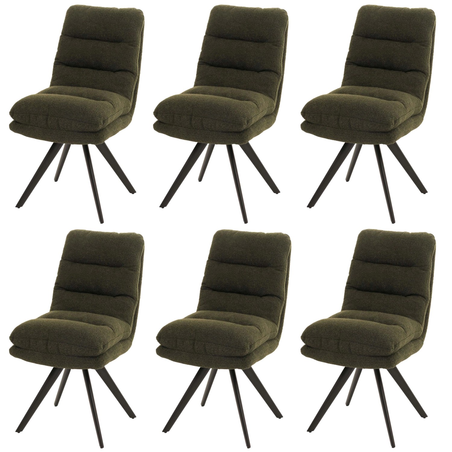 MCW Esszimmerstuhl G66 Boucle 6er-Set Grün MCW Esszimmerstuhl G66 Boucle 6er-Set Grün von MCW