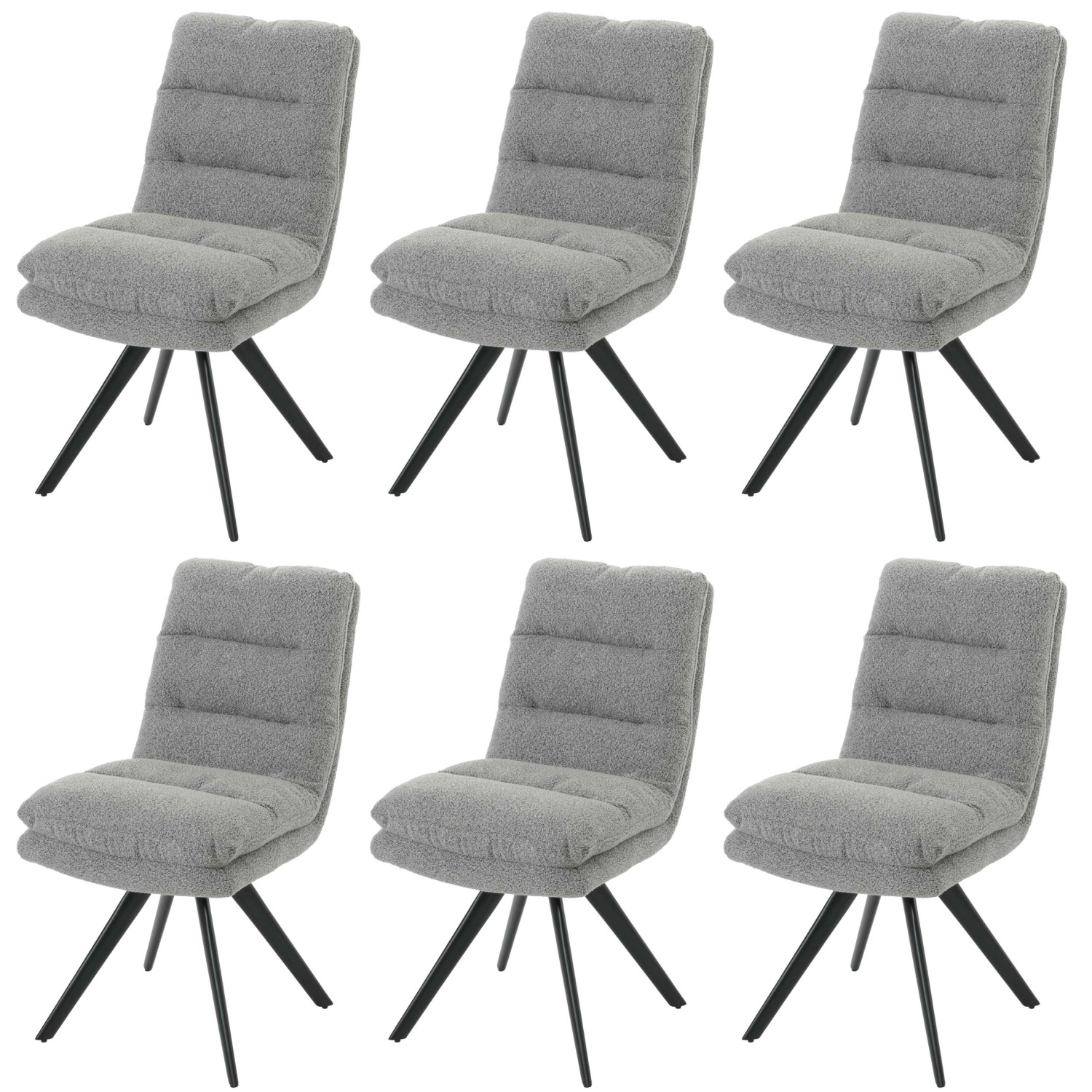 MCW Esszimmerstuhl G66 Boucle 6er-Set Hellgrau MCW Esszimmerstuhl G66 Boucle 6er-Set Hellgrau von MCW