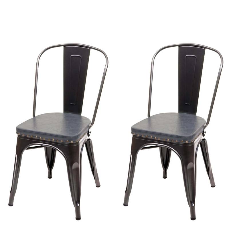 MCW Esszimmerstuhl H10e 2er-Set Schwarz-Grau von MCW
