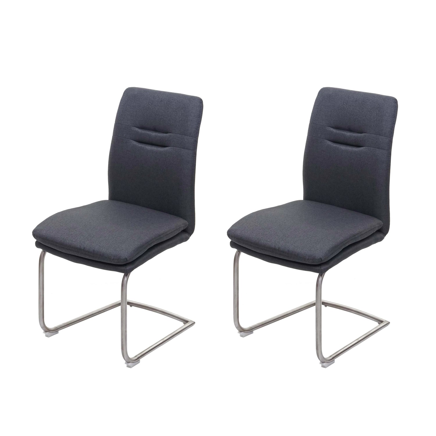 MCW Esszimmerstuhl H70 2er-Set Freischwinger Dunkelgrau MCW Esszimmerstuhl H70 2er-Set Freischwinger Dunkelgrau von MCW