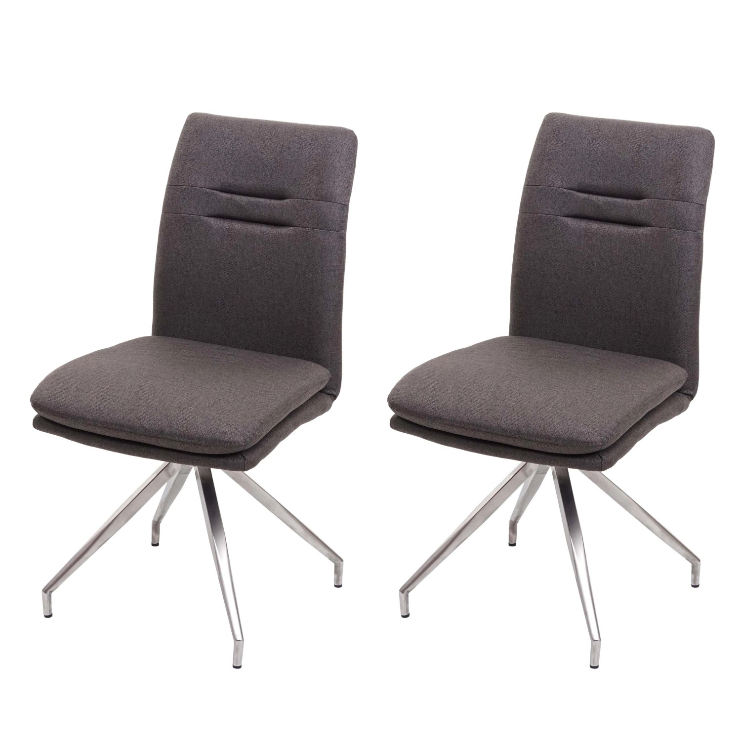 MCW Esszimmerstuhl H70 2er-Set Grau-Braun MCW Esszimmerstuhl H70 2er-Set Grau-Braun von MCW