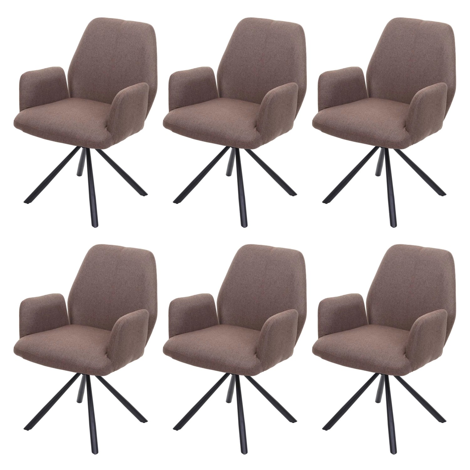 MCW Esszimmerstuhl H71 6er-Set Braun MCW Esszimmerstuhl H71 6er-Set Braun von MCW