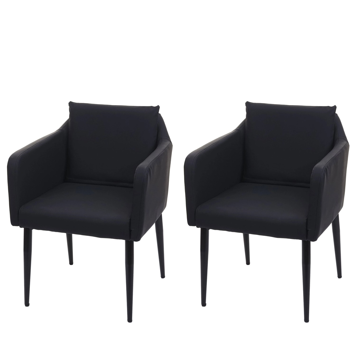 MCW Esszimmerstuhl H93 2er-Set Kunstleder Schwarz MCW Esszimmerstuhl H93 2er-Set Kunstleder Schwarz von MCW