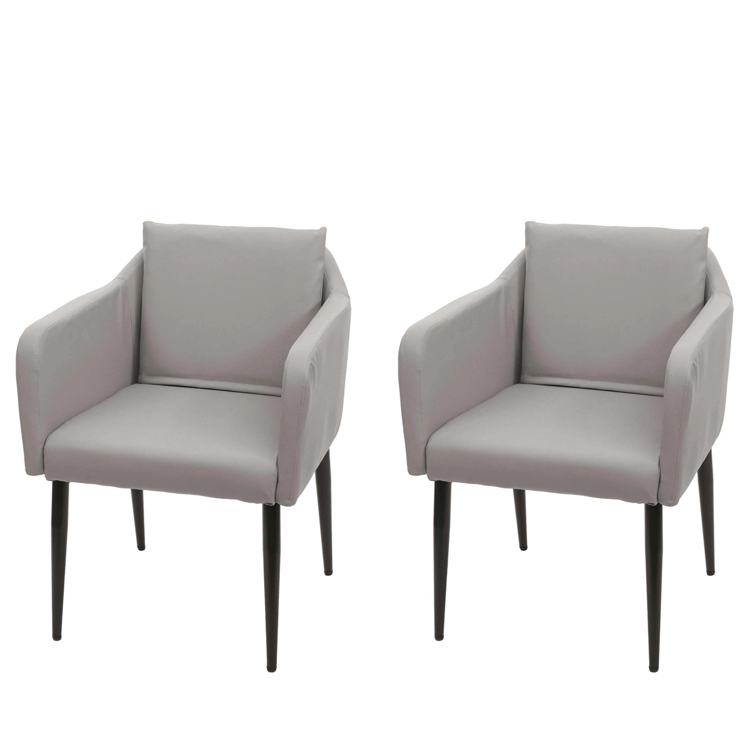 MCW Esszimmerstuhl H93 2er-Set Kunstleder Taupe-Grau MCW Esszimmerstuhl H93 2er-Set Kunstleder Taupe-Grau von MCW