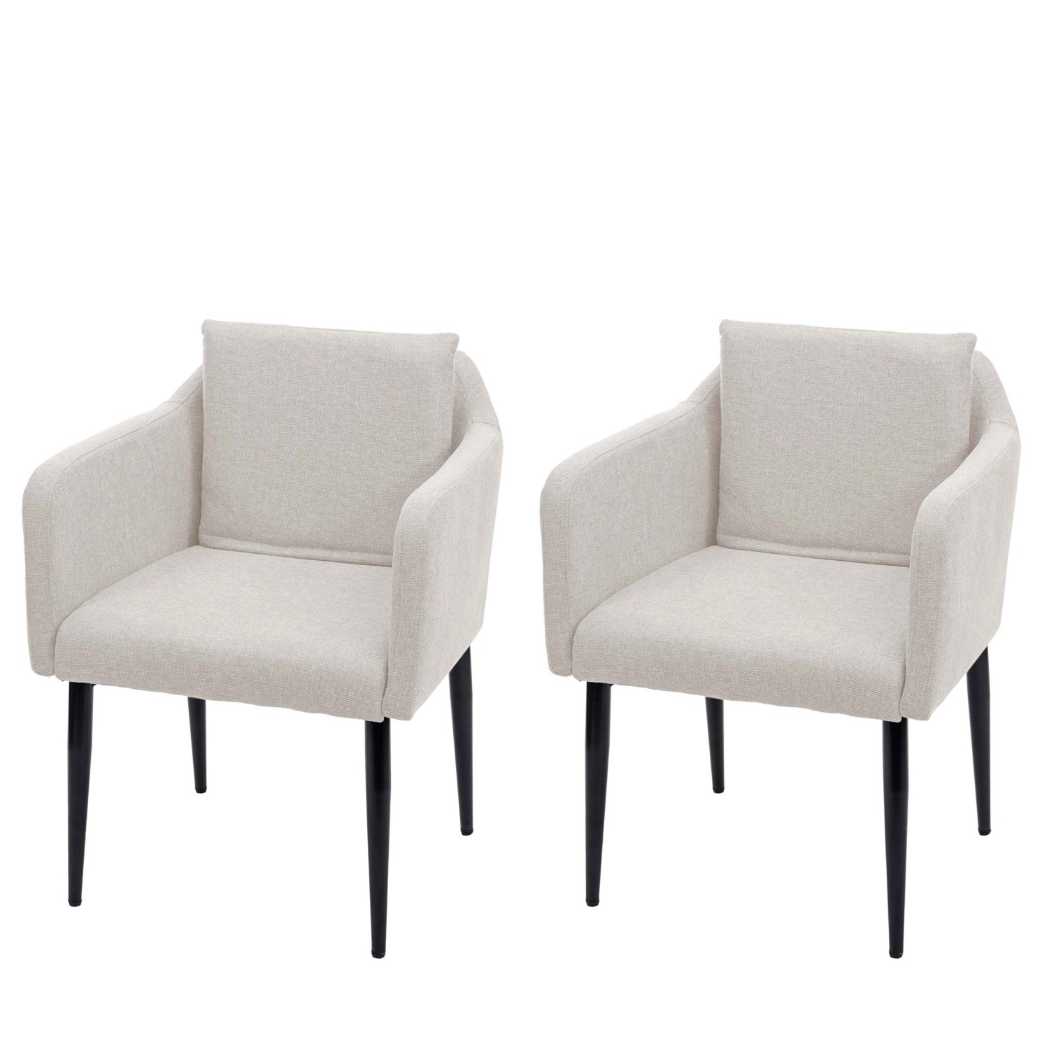 MCW Esszimmerstuhl H93 2er-Set Stoff/Textil Creme-Beige MCW Esszimmerstuhl H93 2er-Set Stoff/Textil Creme-Beige von MCW