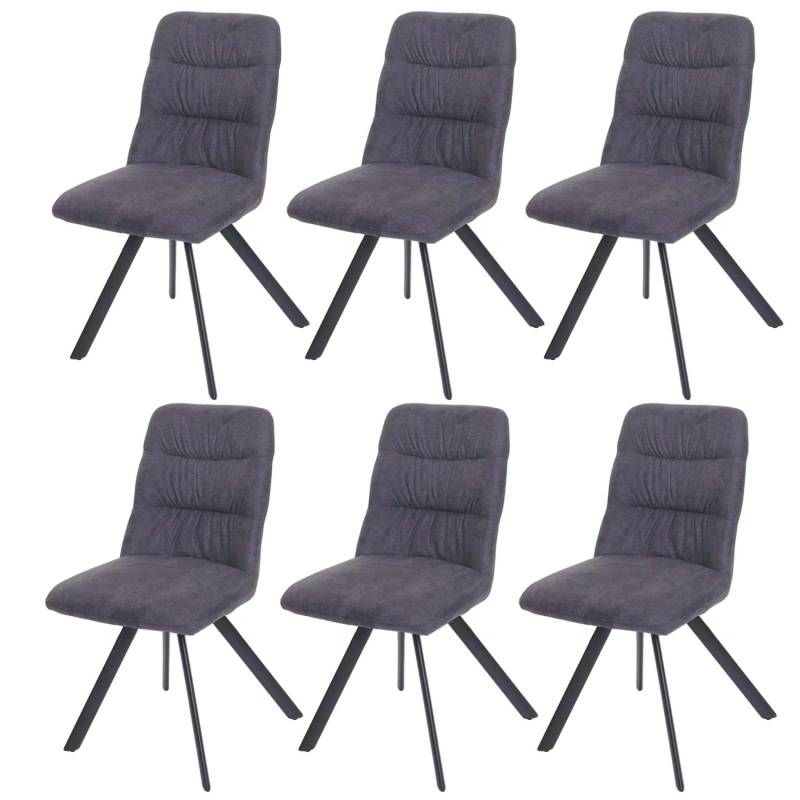 MCW Esszimmerstuhl J69 6er-Set Anthrazit von MCW